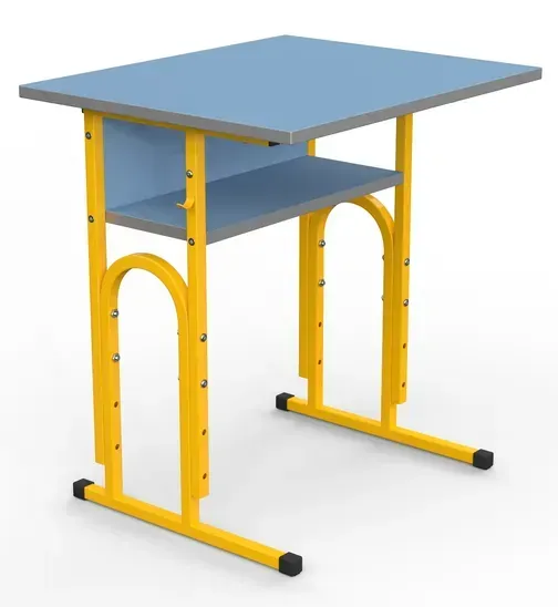 Стіл учнівський 05 №4-6/700х500 прямі кути без полиці МФ Вересень